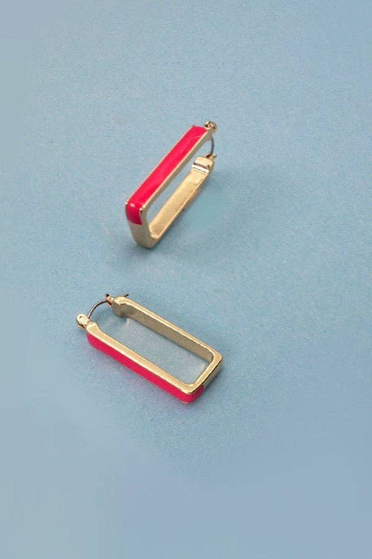 The Frame Huggie Earrings