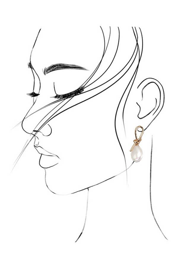 Knot & Gold Earring