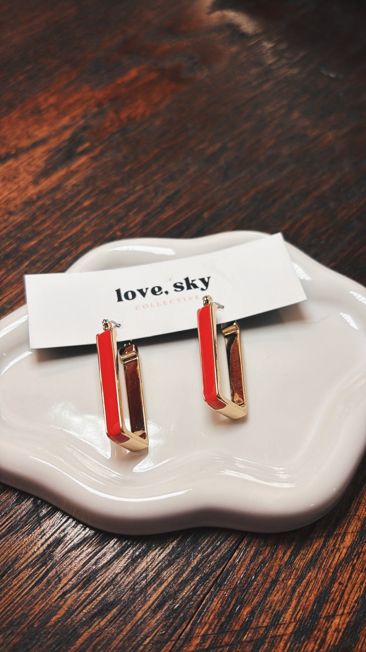 The Frame Huggie Earrings