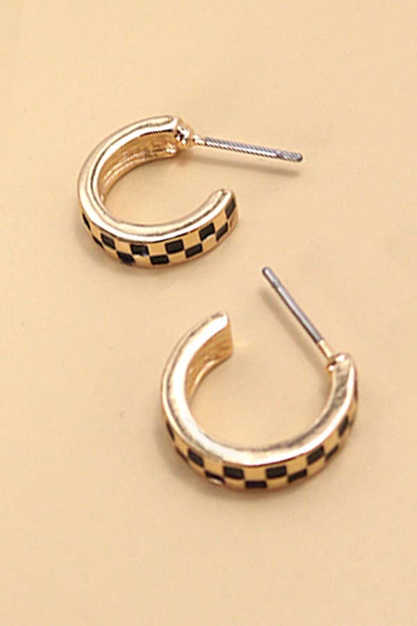 Check Me Out Mini Hoop Huggie Earring