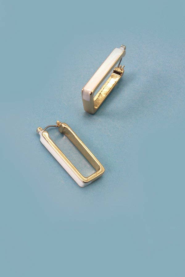 The Frame Huggie Earrings