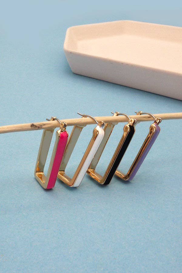 The Frame Huggie Earrings